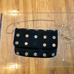 Deax Lux Leather Bag w Gold Chain
